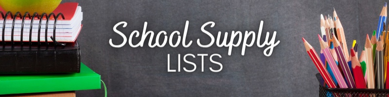 KG School Supply List